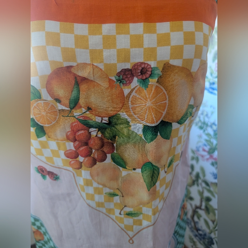 Antonio Melani Eliana Printed Fruit Citrus Mini Square Neck Dress - Picture 6 of 6